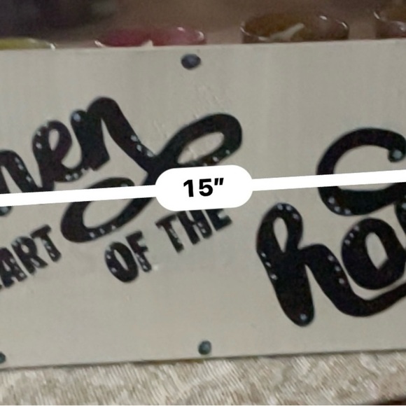 Rustic Black and White Kitchen Wall Sign - Picture 2 of 3